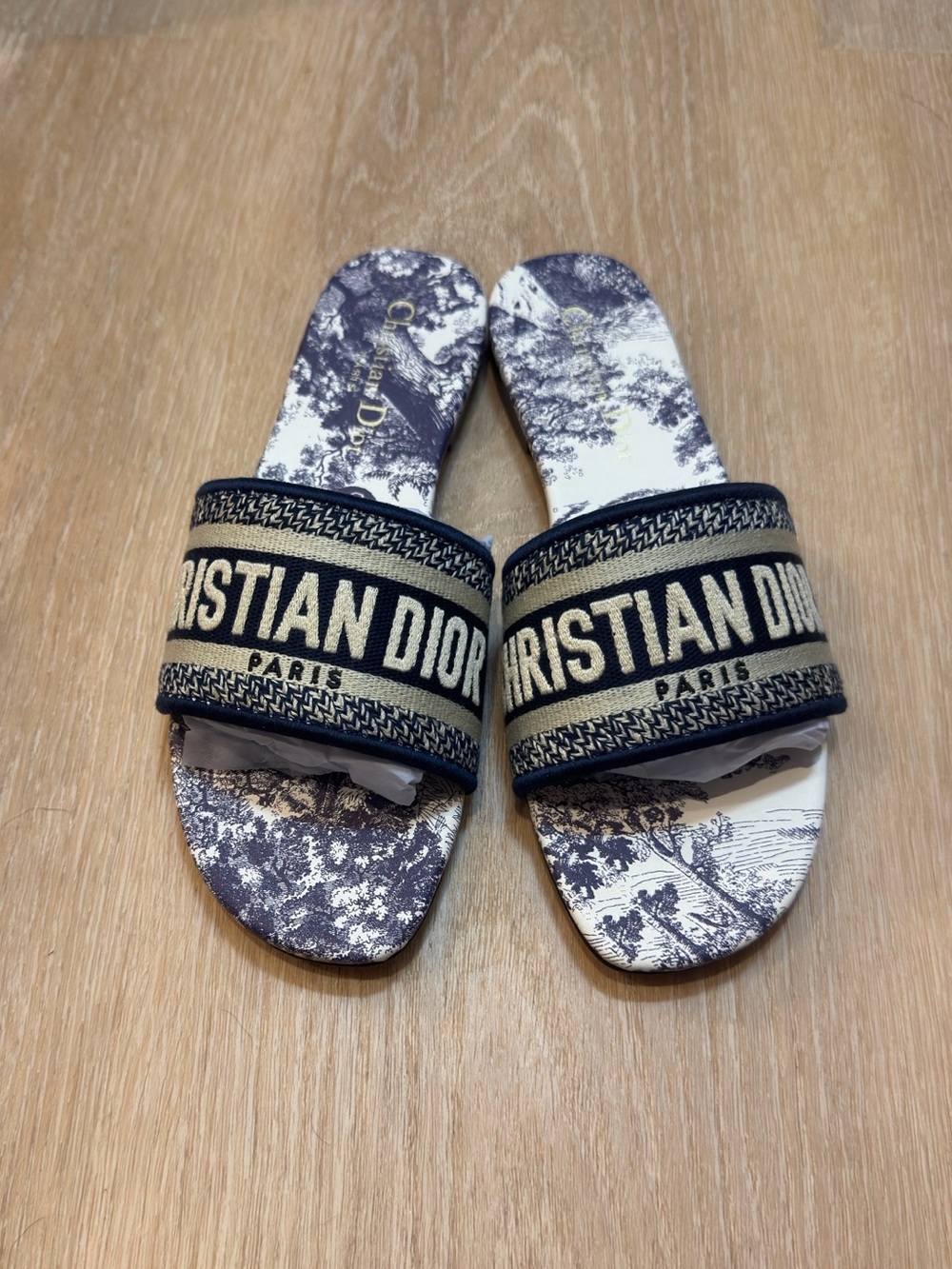 Dior Dway Slide Vibrant Blue Size 8